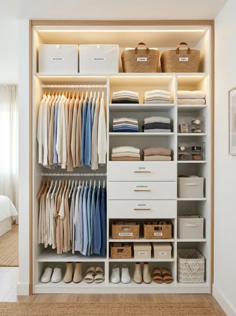 Closet organization for Small Bedroom Storage Ideas