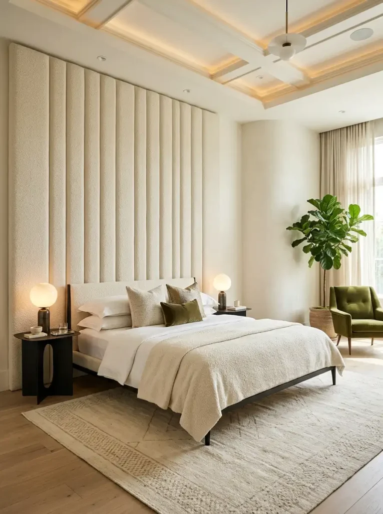 Luxurious designer bedroom layout planner inspiration.