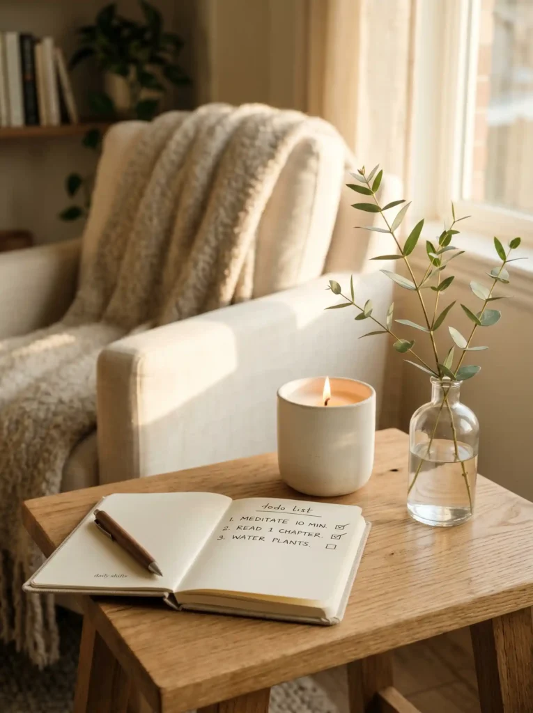 Simple habits and small decor changes that enhance a slow living lifestyle.