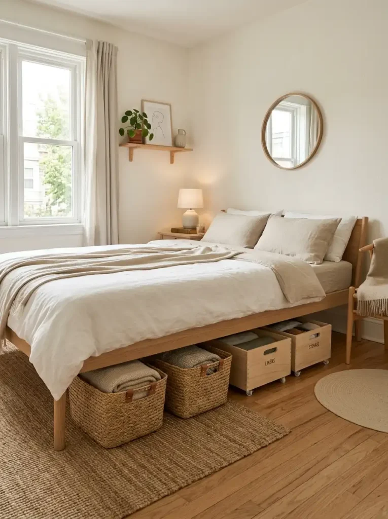 Under bed storage bins for Small Bedroom Storage Ideas